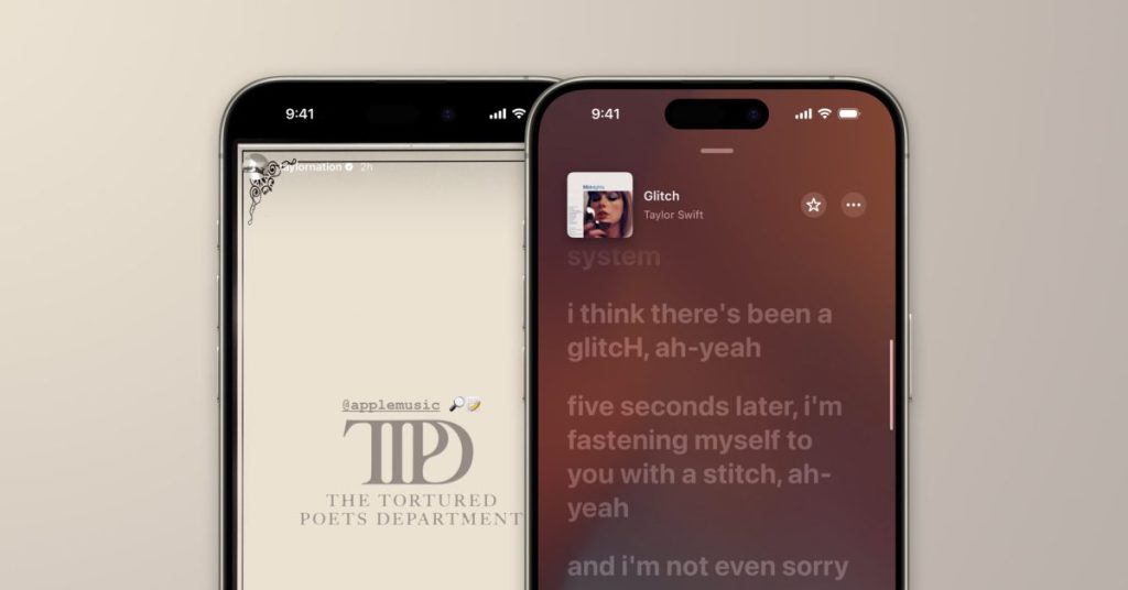 taylor-swift-uses-apple-music-lyrics-to-share-riddles-about-‘the-tortured-poets-department’