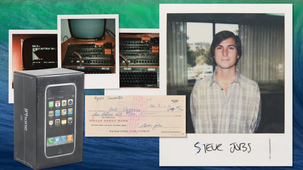 steve-jobs-auction-features-apple-1,-bomber-jacket,-sealed-original-iphone,-and-more