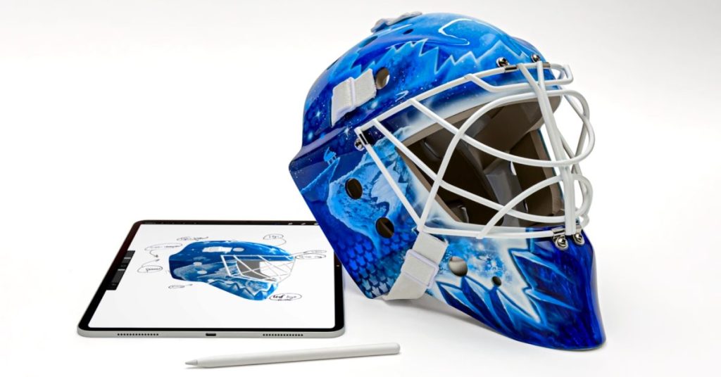 made-on-ipad:-nhl-goalies’-iconic-mask-designs-come-to-life-with-ipad-pro-and-apple-pencil-pro