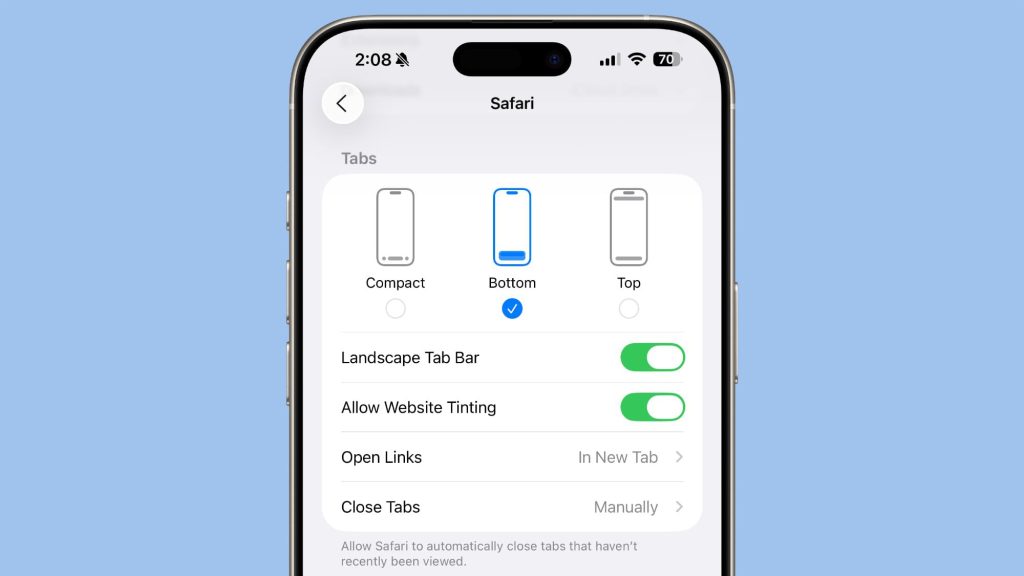 apple-offers-safari-design-choices-in-ios-26,-learning-from-past-criticism